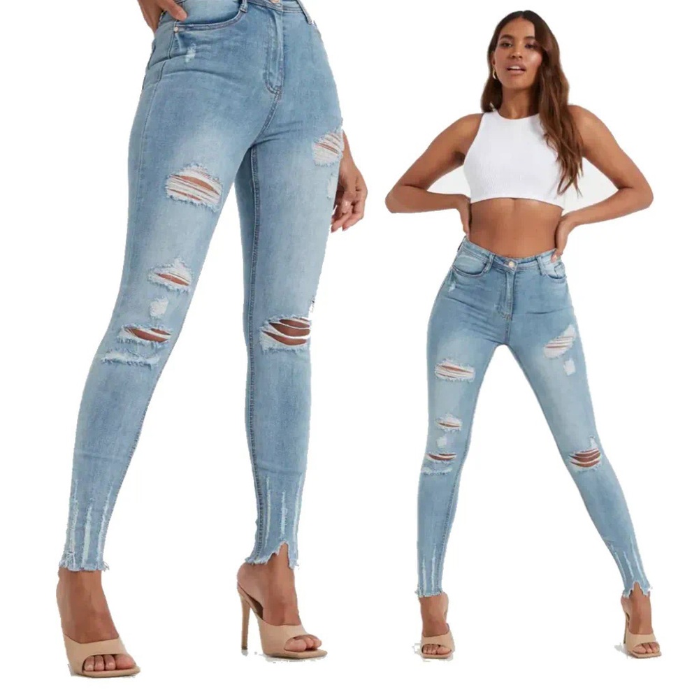 Missguided Sinner high-waist ripped skinny jeans!